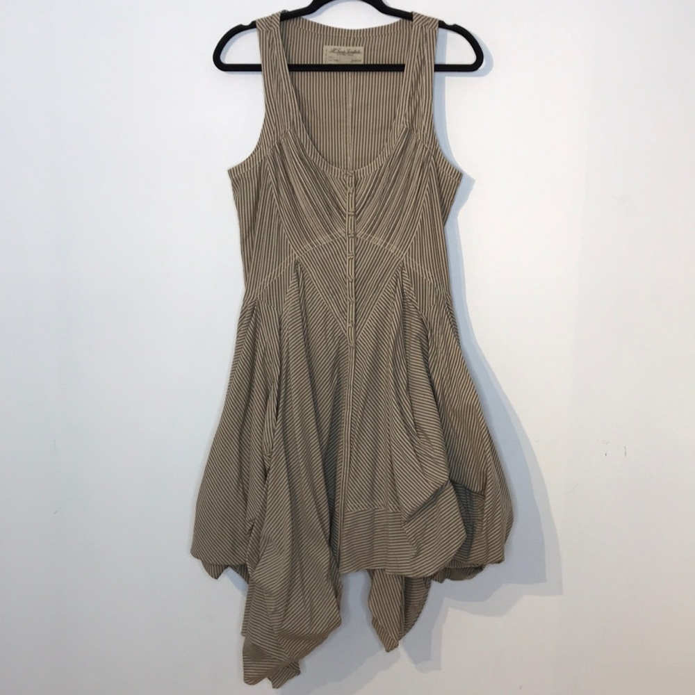 All saints spitalfields stripes parachute dress